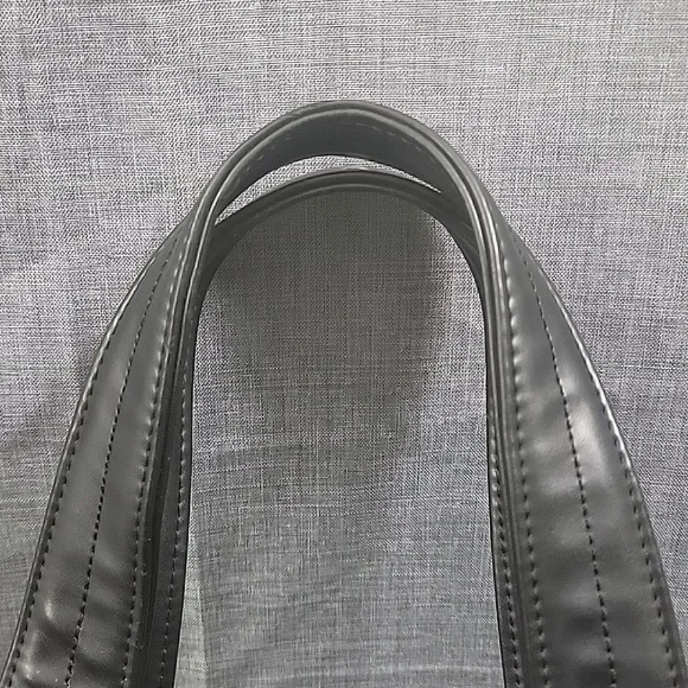 Desmo Made in Italy black Soft leather Shoulder Bag, Slouch Hobo Silver Hardware